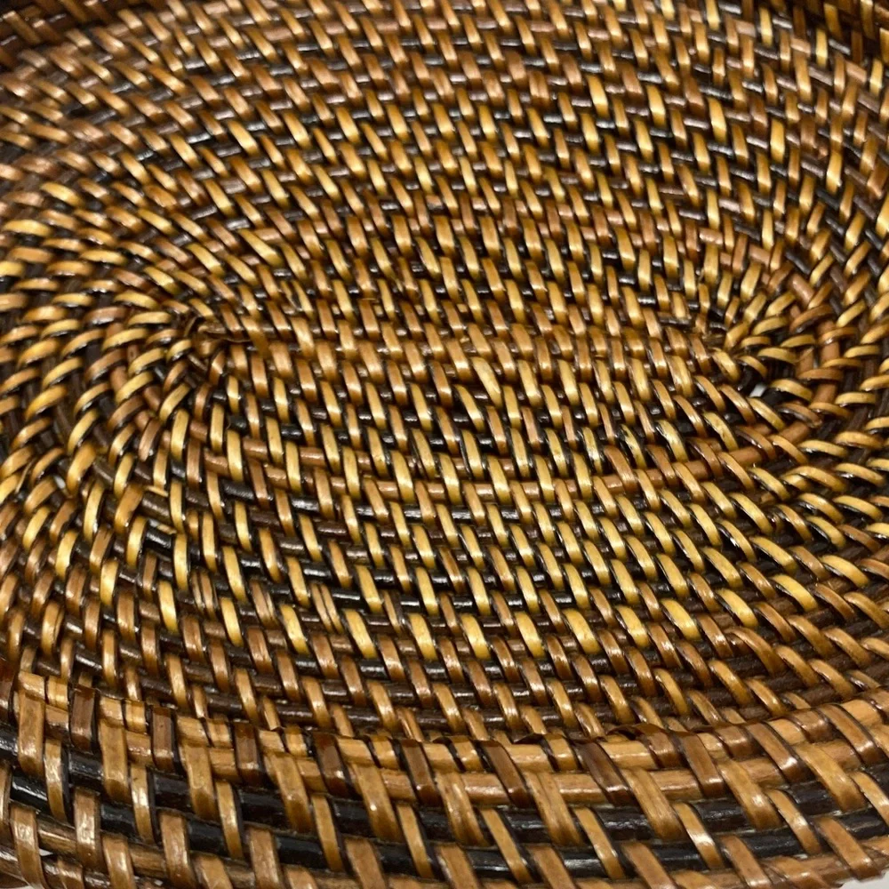 Woven Oval Basket with Handles